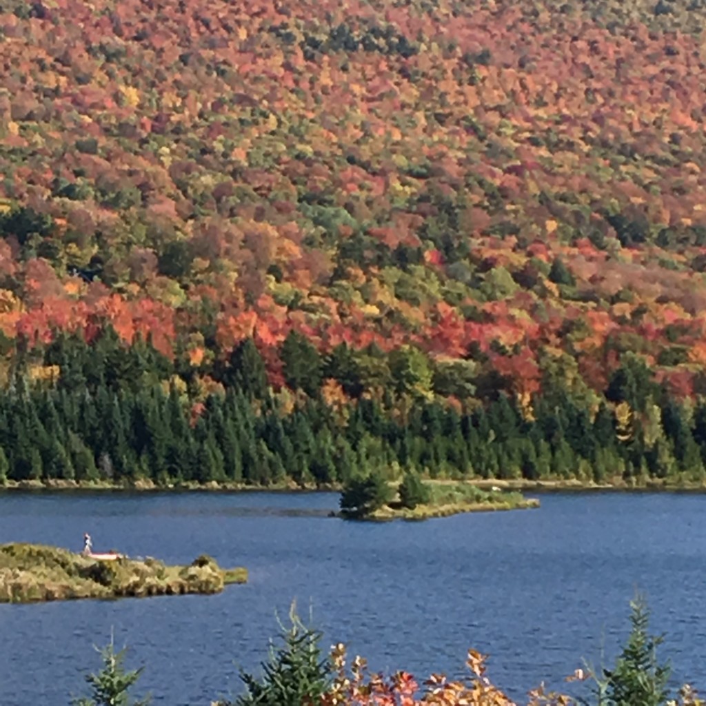 October at Blueberry Lake in Warren, Vermont. L. Freeman